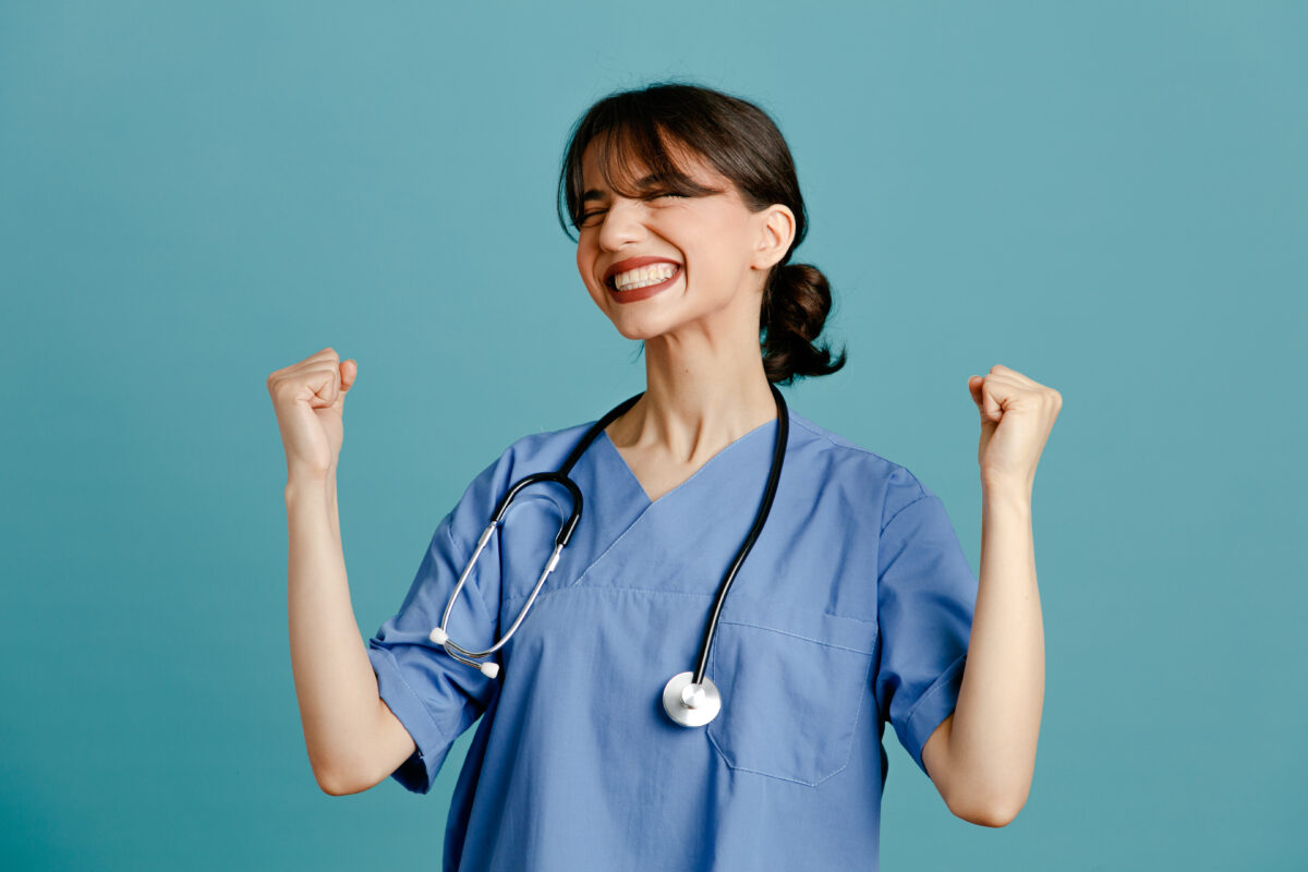 Happy female nurse